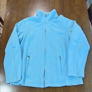 Women's Light Blue Fleece Ski Jacket